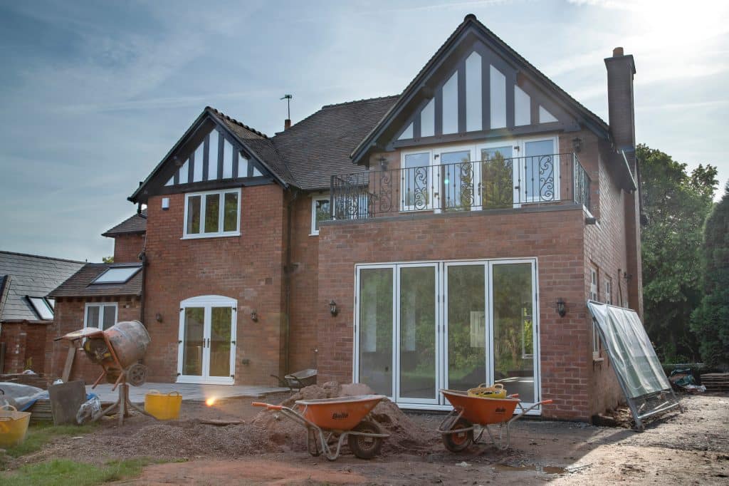 house extension with balcony